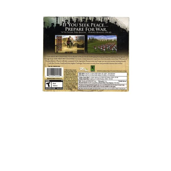 Great Battles of Rome Classic PC Game-Check compatibility with your version of W - Picture 2 of 2